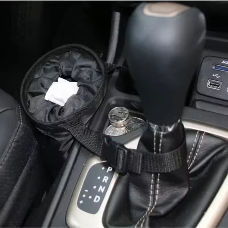 Seat Cleaner Fabric - ที่เก็บขยะสำหรับหลังเบาะรถยนต์ ที่แขวนถุงขยะ กล่องเก็บขยะ กล่องใส่ขยะ ผ้าอ็อกซ์ฟอร์ด ถังขยะในรถยนต์
