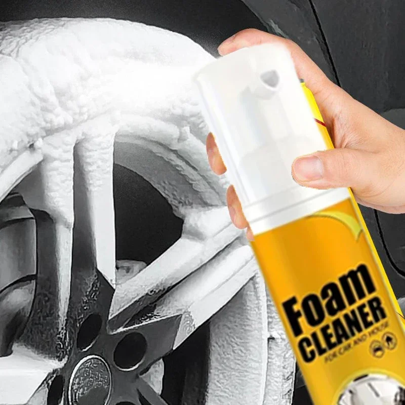 Leather Cleaner Interior - น้ำยาทำความสะอาดดูแลดุมล้อรถยนต์ โฟมทำความสะอาดเบาะหนังภายในอเนกประสงค์ น้ำยาขจัดคราบสกปรกทรงพลัง