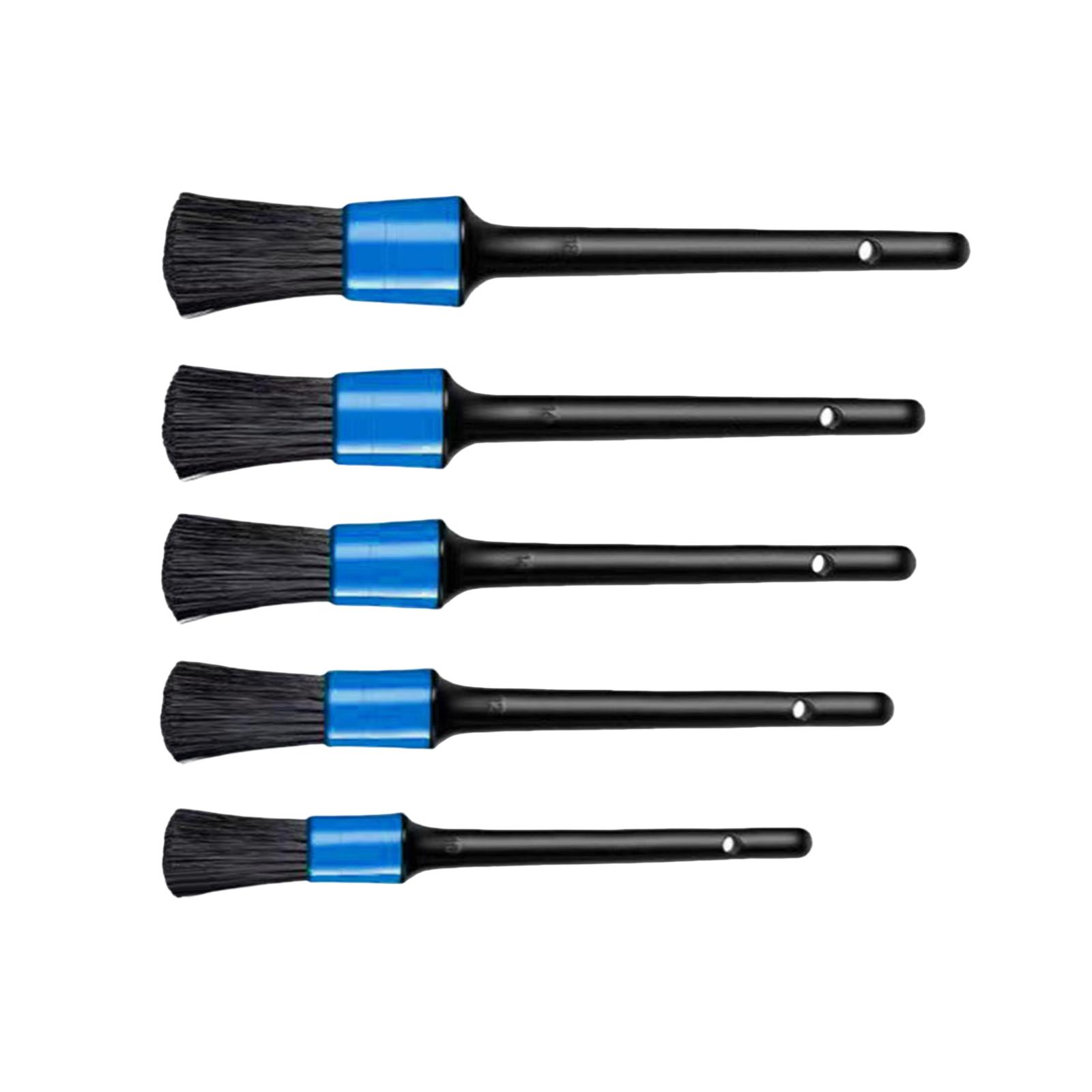 Detailing Brush Set - ชุดแปรงทำความสะอาดรถยนต์หลายขนาด วัสดุพลาสติก ขนแปรงนุ่ม สำหรับชุดทำความสะอาดรถยนต์ อุปกรณ์ล้างรถและรถบรรทุก