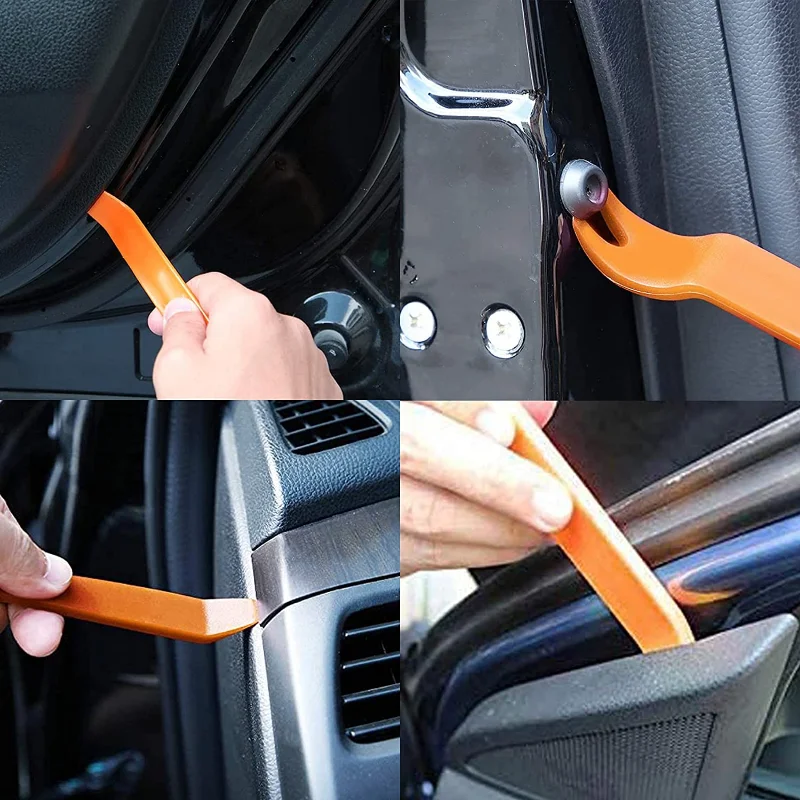 Trim Restorer Plastic - ชุดเครื่องมือถอดคลิปประตูรถยนต์ 1 ชิ้น สำหรับซ่อมแซมภายในรถยนต์ ชุดถอดแผงพลาสติก แผงคอนโซลหน้ารถ
