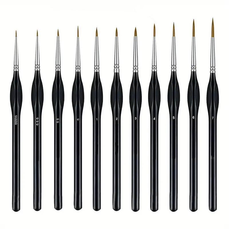 【B】ชุดแปรงทาสีขนาดเล็กสำหรับงา - Detailing Brush Set บทวิจารณ์และราคา