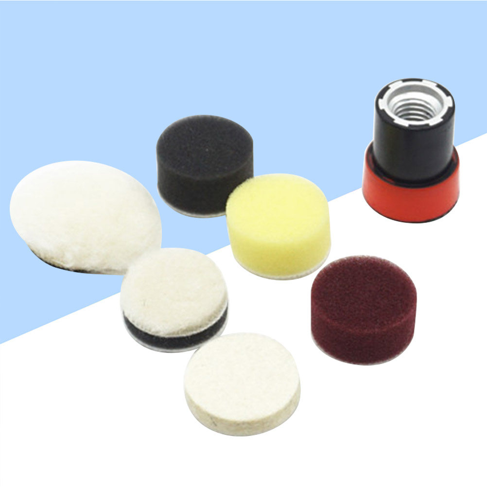 ชุดฟองน้ำขัดเงารถยนต์ 7 ชิ้น พ - Polish Pad Set Buffer บทวิจารณ์และราคา