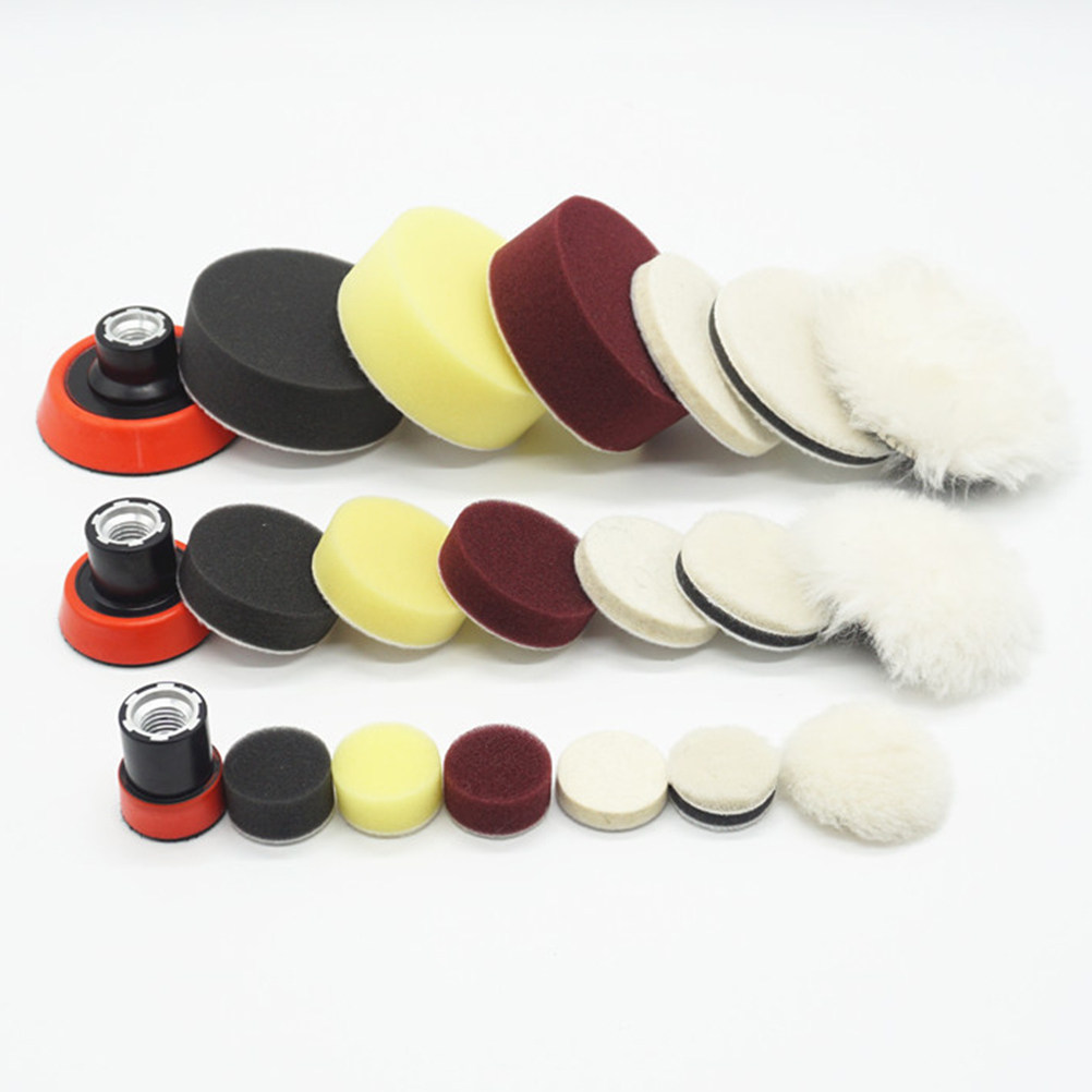 ชุดฟองน้ำขัดเงารถยนต์ 7 ชิ้น พ - Polish Pad Set Buffer บทวิจารณ์และราคา