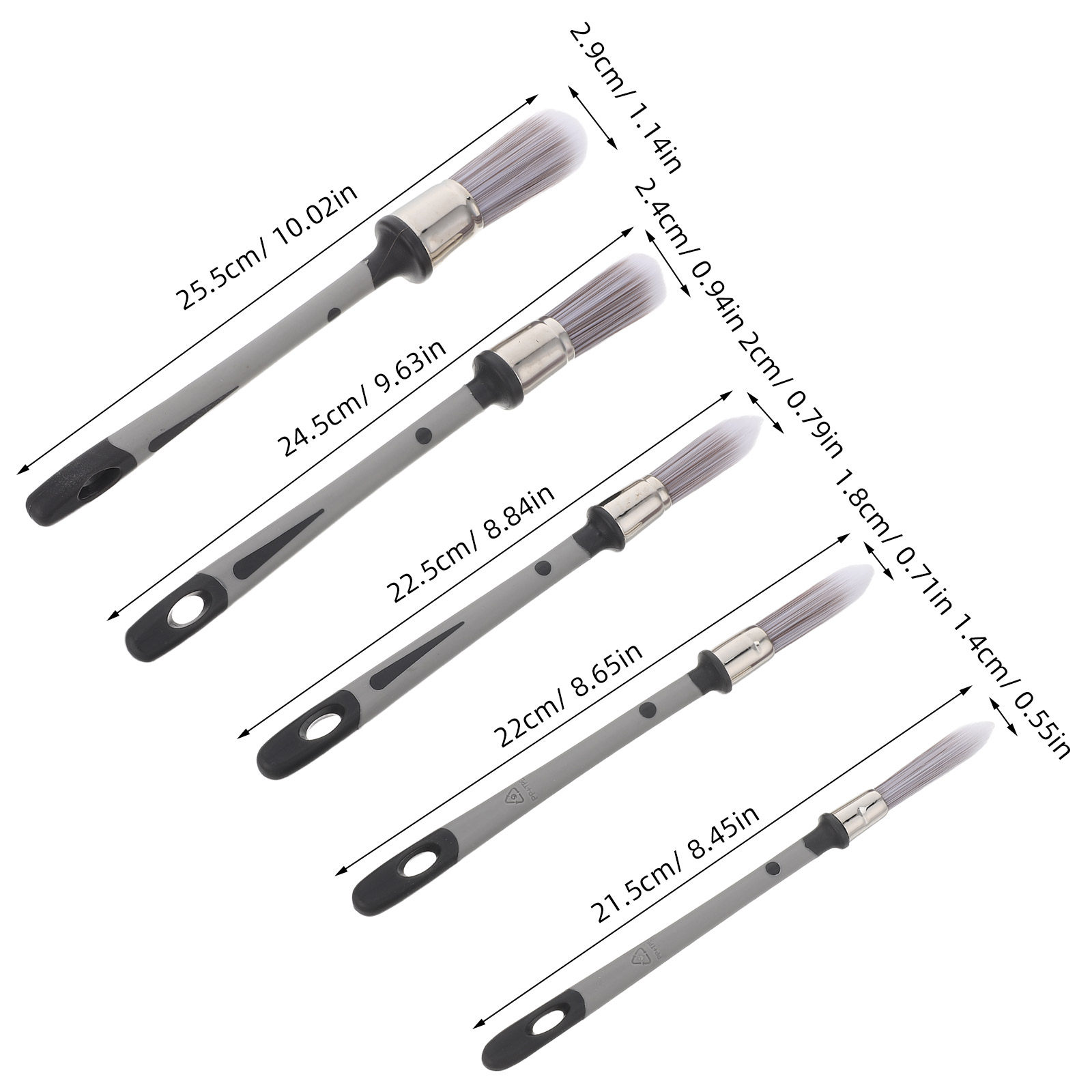 ชุดแปรงทาสี 5 ชิ้น สำหรับงานละ - Detailing Brush Set บทวิจารณ์และราคา
