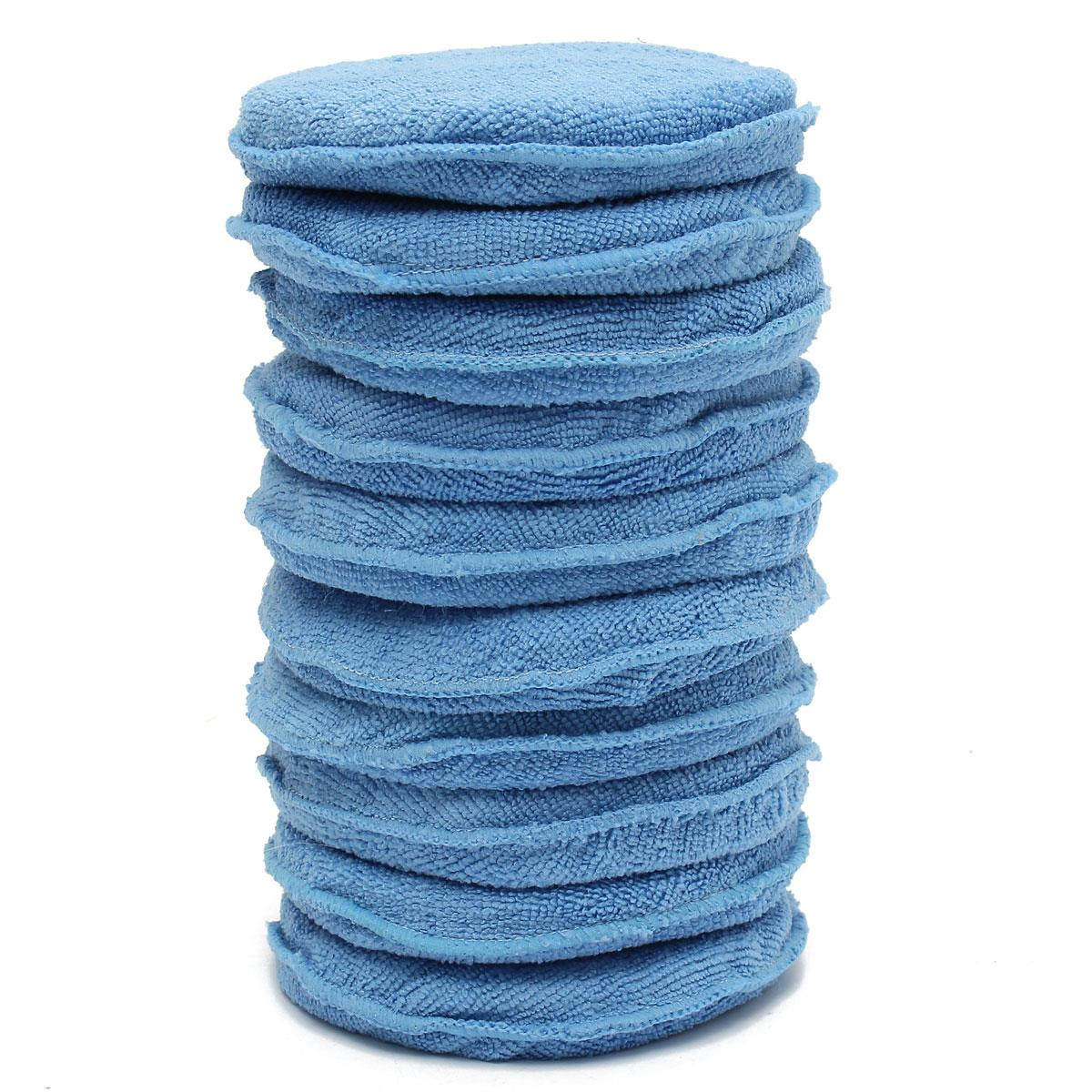 10 ชิ้น ฟองน้ำขัดเงาสีฟ้า สองด - Wax Applicator Pad บทวิจารณ์และราคา