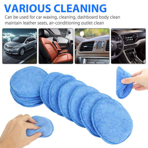 10 ชิ้น ฟองน้ำขัดเงาสีฟ้า สองด - Wax Applicator Pad บทวิจารณ์และราคา
