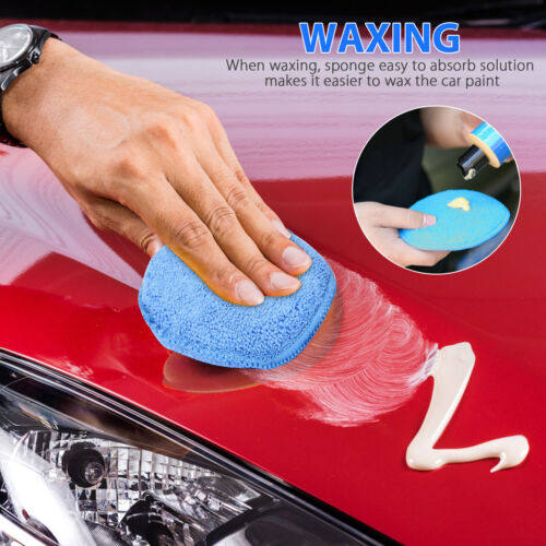 10 ชิ้น ฟองน้ำขัดเงาสีฟ้า สองด - Wax Applicator Pad บทวิจารณ์และราคา